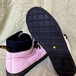 Light Pink Canvas Dr Martens